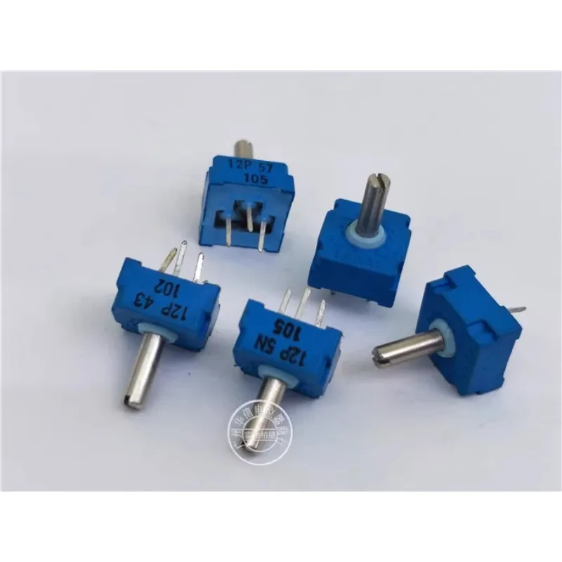 10Pcs GF12P vertical adjustable potentiometer with handle 30K 50K 100K200K-1M handle 10MMX3MM