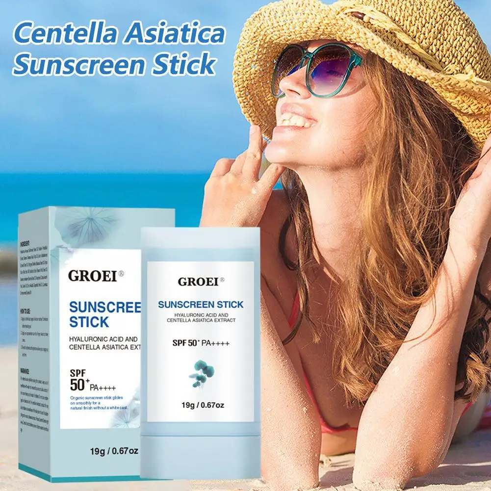 

Солнцезащитная палочка Centella Asiatica, 19 г, увлажняющая и осветляющая палочка для защиты от ультрафиолета для высокого покрытия SPF