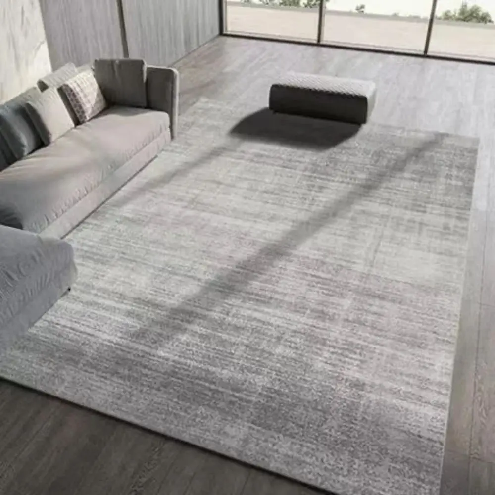 VIKAMA Modern Minimalist Living Room Decorated Carpet Large Area Soft Lounge Carpet Grey Nordic Bedroom Non-Slip Floor Mat