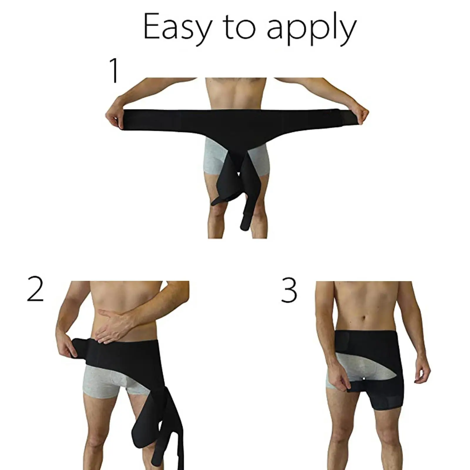 Groin Hip Brace Thigh Support Compression Wrap Belt Adjustable Sport Protect for Hamstring Muscles Joints Bodybuilding Women Men view 5