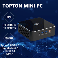 Morefine New AMD Mini PC Gamer M600 Ryzen 9 8945HS Mini Desktop Computer 2xDDR5 2xPCIe4.0 2x2.5G LAN Windows 11 HTPC WiFi6 BT5.2