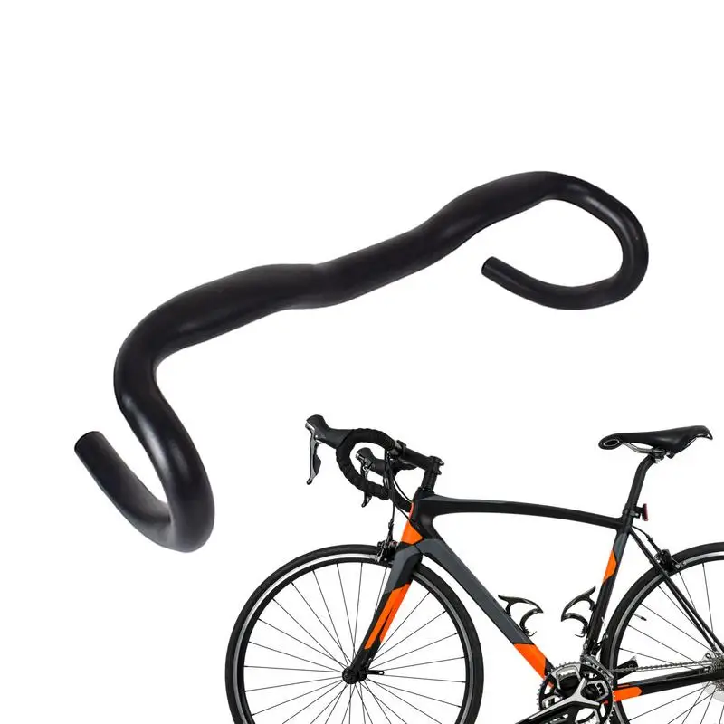 Drop Bar Handlebars 31.8mm Aluminum Alloy Bent Bicycles Handlebars Curved Design Heavy Duty Fixed Handlebars Drop Bar Gear