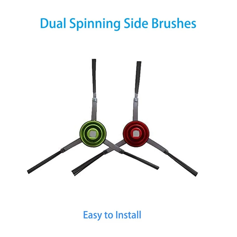 Conjunto de substituição do aspirador, escova principal e lateral, filtro HEPA para Ecovacs X1, Omni, X1, Turbo, 1 conjunto