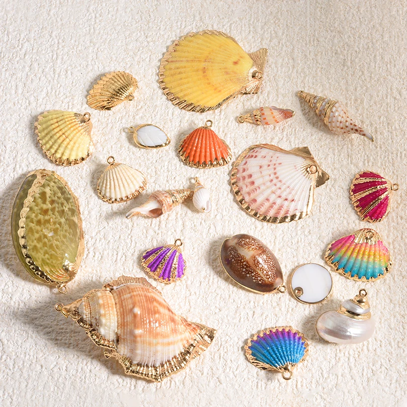 Natural Seashell Conch Pendants for DIY Jewellery Making