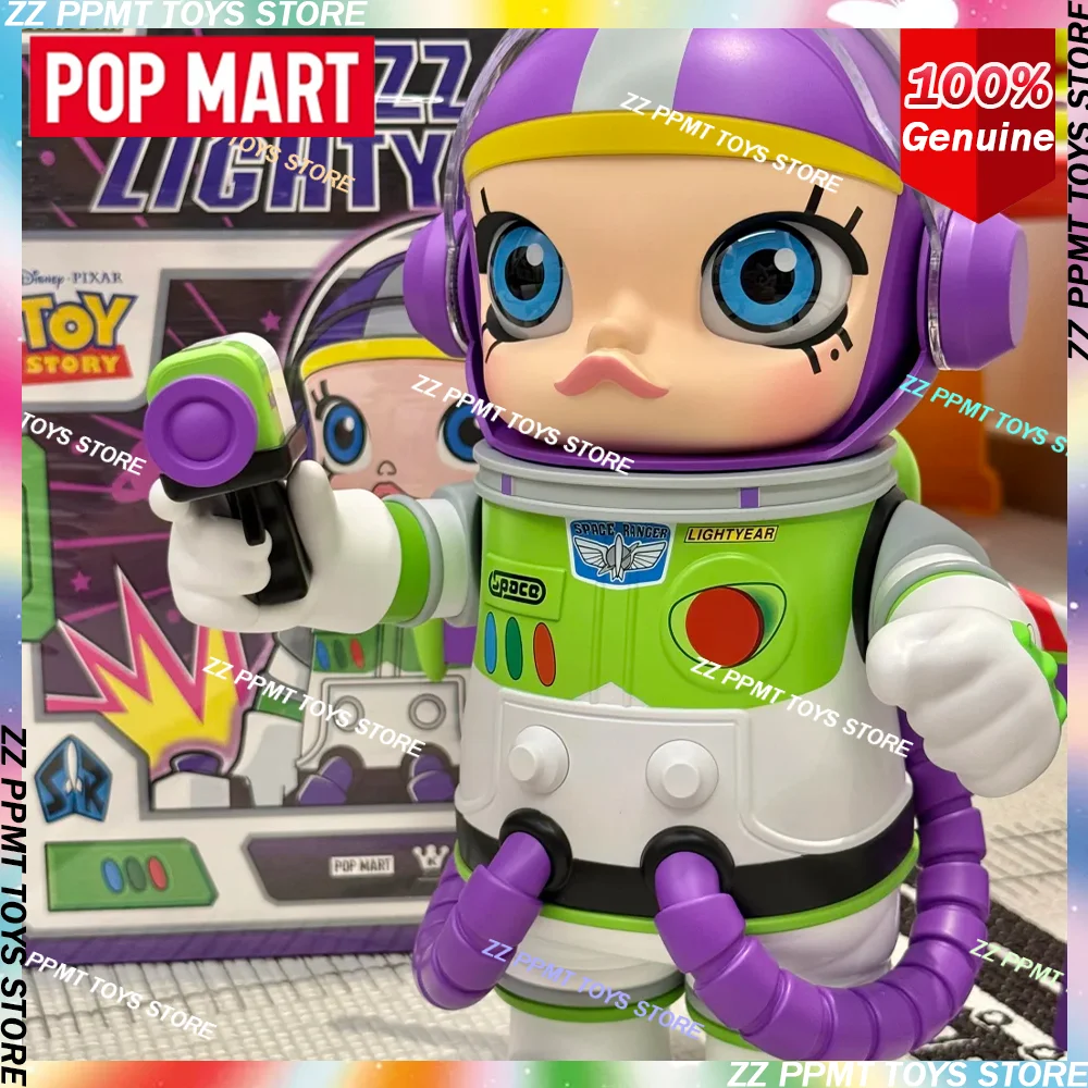 

POP MART Mega Space Molly 400% серия Buzz Lightyear, оригинальная слепая коробка, игрушки, загадочная коробка, фигурки, украшения, подарки-сюрпризы, игрушки