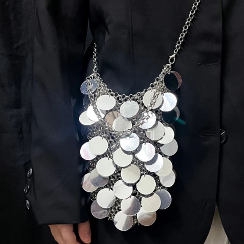 

Новые дизайнерские металлические сумки, модные сумки через плечо с блестками для женщин, вечерние сумки на плечо, роскошные вечерние клатчи