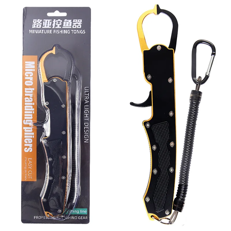 Fish Controller Aluminum Alloy Rust Resistant Large Opening with Anti Loss Hand Rope Portable Camping Professional Fishing Tool