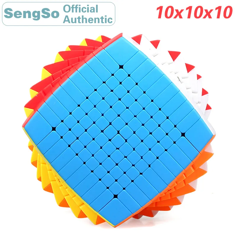 

ShengShou 10x10x10 Stickerless Magic Cube 10x10 Professional Speed Cube Twisty Puzzle Antistress Educational Toy For Children