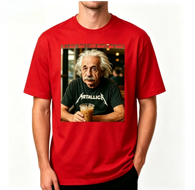 2026 new Smart mind stupid tax. Einstein expression T-shirt, hippie clothing, anime men's clothing.