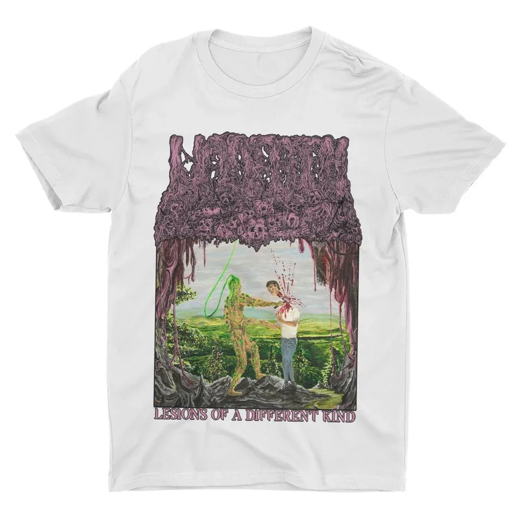 Camiseta blanca Undeath Lesions of A Different Kind, lujo de alta gama, para hombres y mujeres, Top Y2k, gran oferta de verano 2026