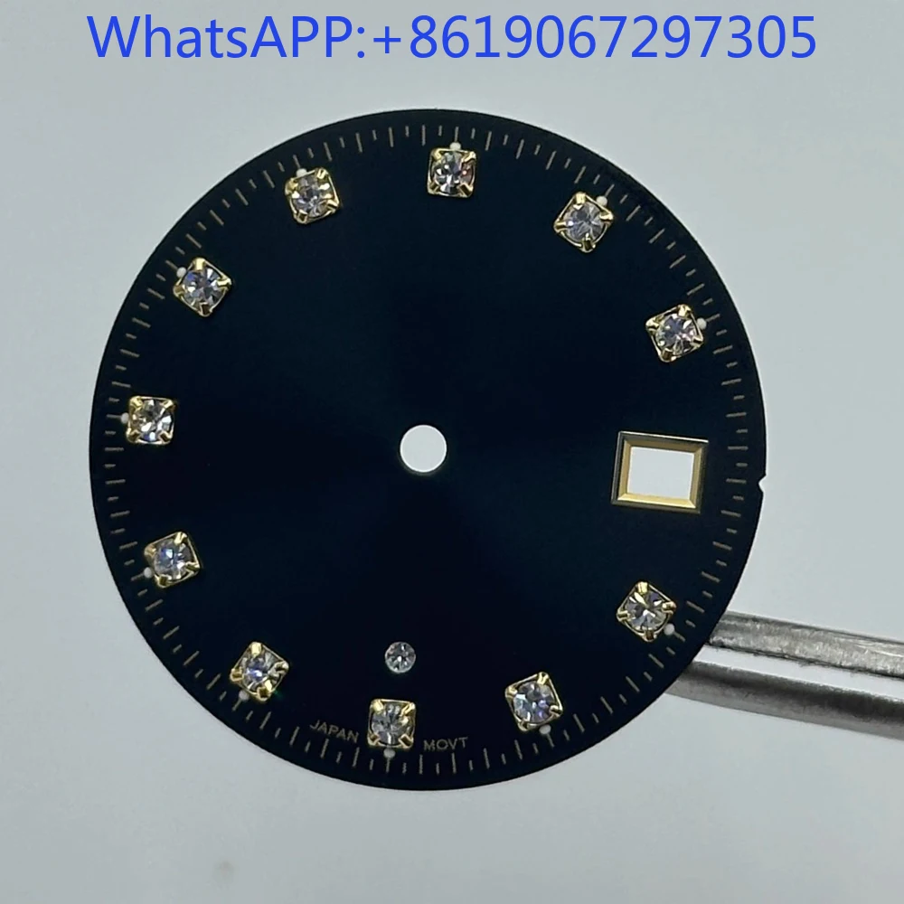 

Ретро золотые алмазные маркеры Sunburst матовый циферблат часов подходит для NH35/2315 кварцевый механизм DIY модные детали аксессуары