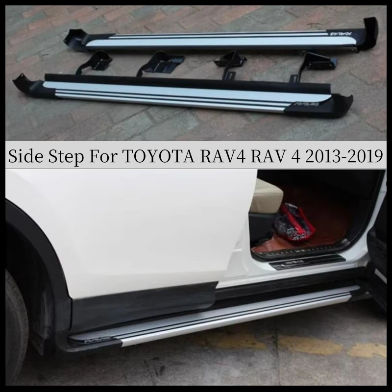 Running Board Side Step Bar Pedals For TOYOTA RAV4 RAV 4 2013 2014 2015 2016 2017 2018 2019 High Quality Nerf Bars Accessories