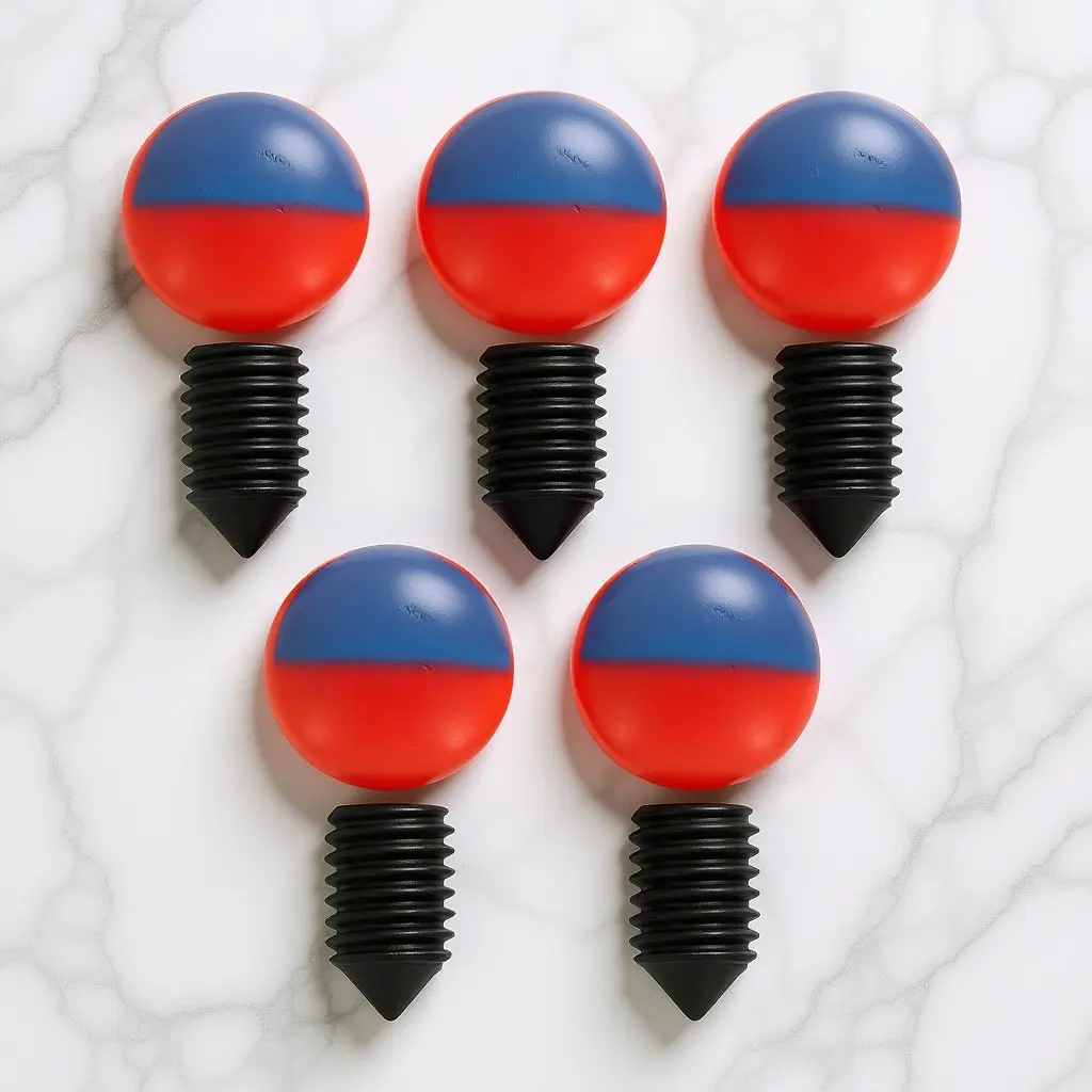 

Набор из 5 заглушек для отверстий кухонной раковины: красные и синие индикаторы горячей/холодной воды, универсальные заглушки для ручек смесителя, аксессуары для раковины