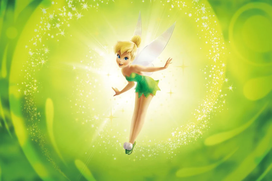 Fairy Tinkerbell Backdrop Baby Shower Princess Happy Birthday Party Tinker Bell Photography Background Photo Banner Decoration