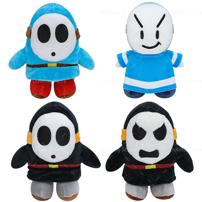 7 Styles New Game Plush Toys Black Shy Guy Blue Shy Guy Eddy the Mask Stuffed Toys Cartoon Classic Game Plushie Dolls Best Gifts