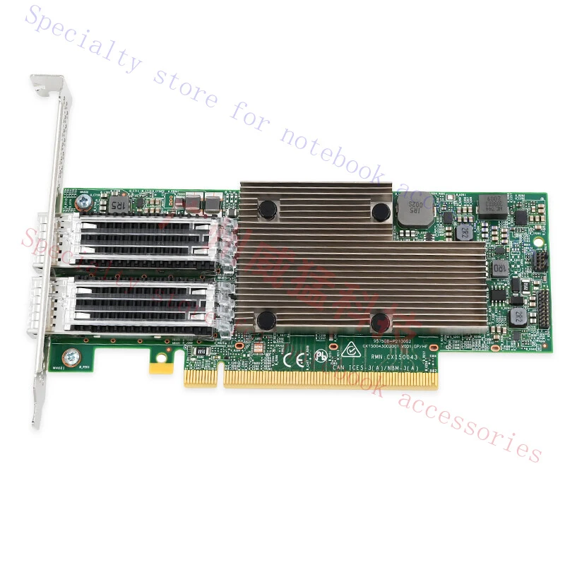 

R+ For Broadcom P2100G - 2 x 100GbE PCIe NIC BCM957508-P2100G Dual Port 100Gb PCIe