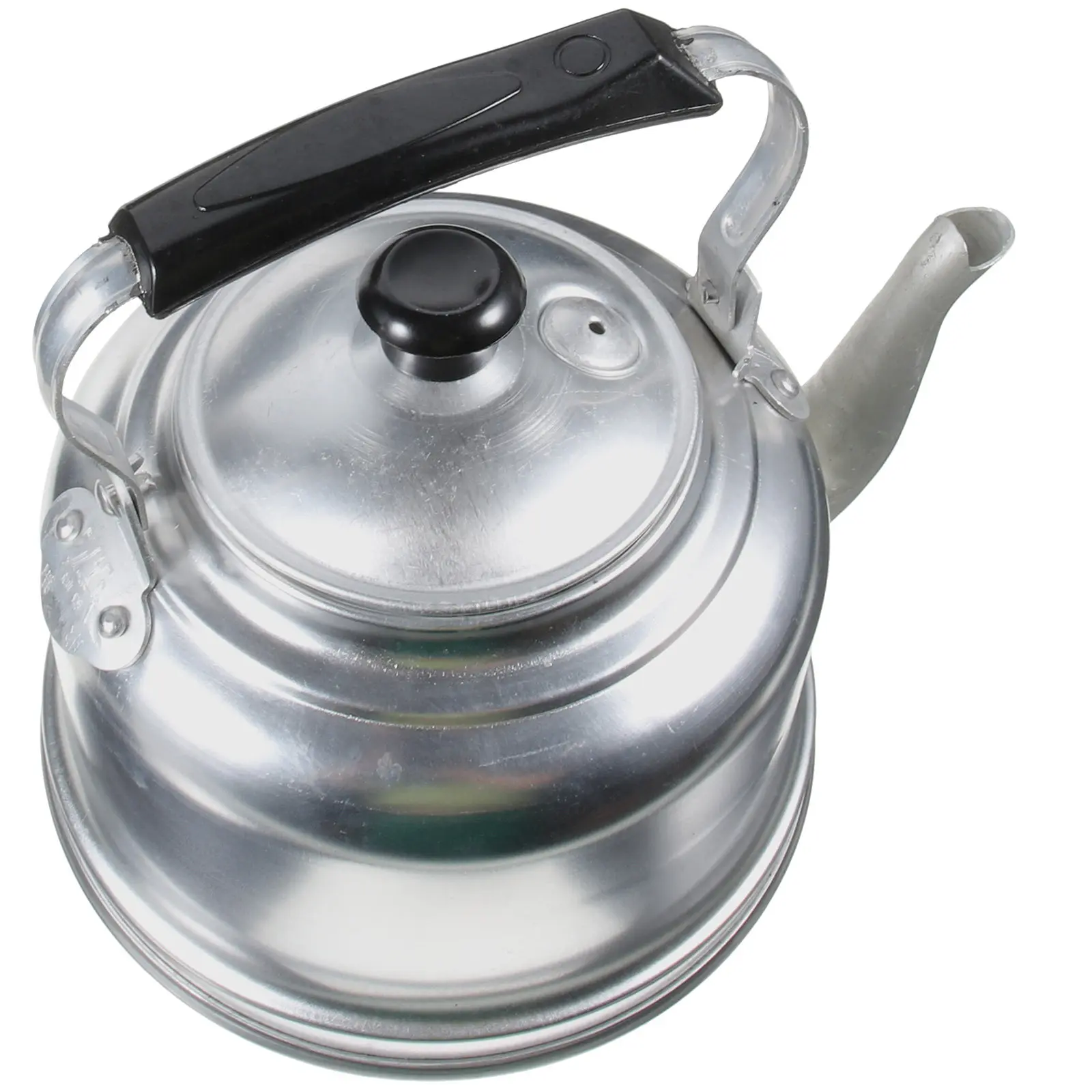 

Thickened Aluminum Stovetop Tea Kettle Whistling Water Boiling Pot with Non Slip Handle for Tea Coffee Making Portable Kitchen