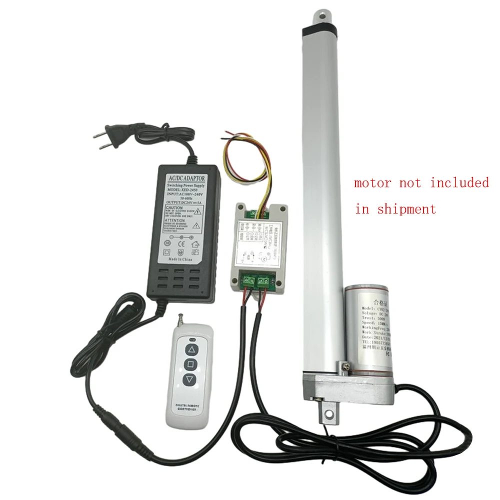 مفتاح تحكم عن بعد لاسلكي بمحرك DC100-240V مزود بجهاز تحكم عن بعد ومحول، وحدة تحكم أمامية وعكسية للمحرك