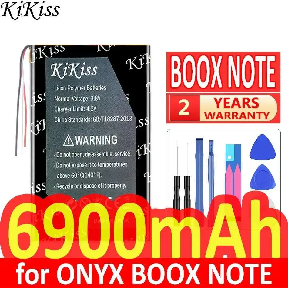 

Замена премиум-класса для Onyx Boox Note Pro NoteE+ E — аккумулятор для чтения книг 2588153, 3 кабеля, без разъемов 6900 мАч