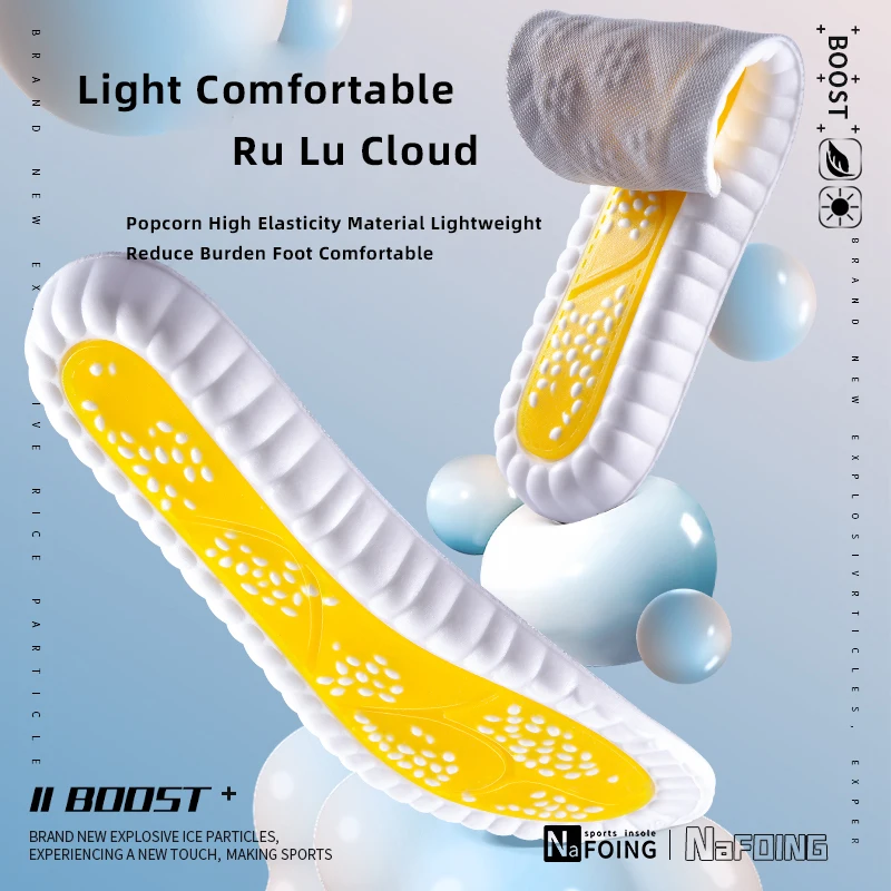 Sport Insoles Arch Support Breathable Technology Design Shock Absorption Shoes Pad Outdoor Running Rzoom Air Cushion Insole