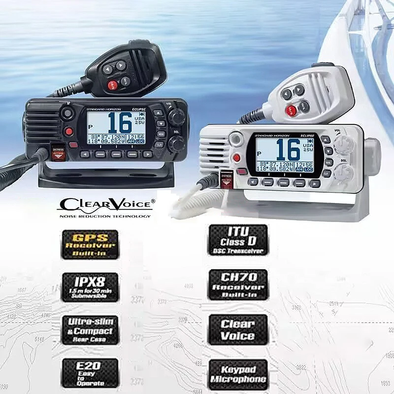 LanYuXuan YAESU سيارة الاتصال الداخلي Marans GX1400 البحرية لاسلكي تخاطب VHF البحرية IPX8 راديو مقاوم للماء 25 واط #5