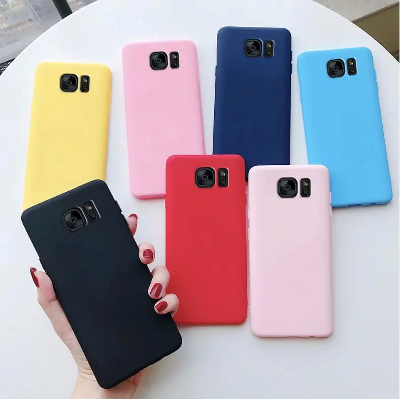 Case for Samsung Galaxy S7 S7 Edge S8 S9 S10 Plus Ultra-thin Matte Phone Luxury Case for Samsung Note 8 9 10 Plus Case