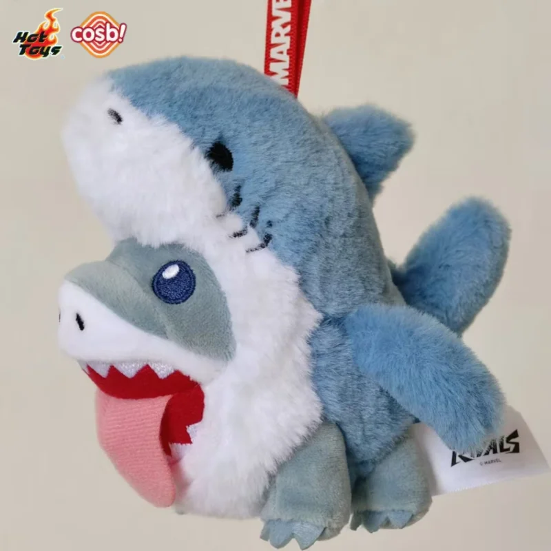 

Hot Toys Cosbi Marvel Jeff The Land Shark Plush Keychain Collection Genuine Blind Box Cute Anime Figures Birthday Gift For Fans