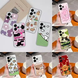 For Xiaomi Redmi 13 4G Phone Case Lovely Cavy Deer Coque Silicone Soft Clear TPU Back Cover For Redmi13 5G Funda 13 6.79
