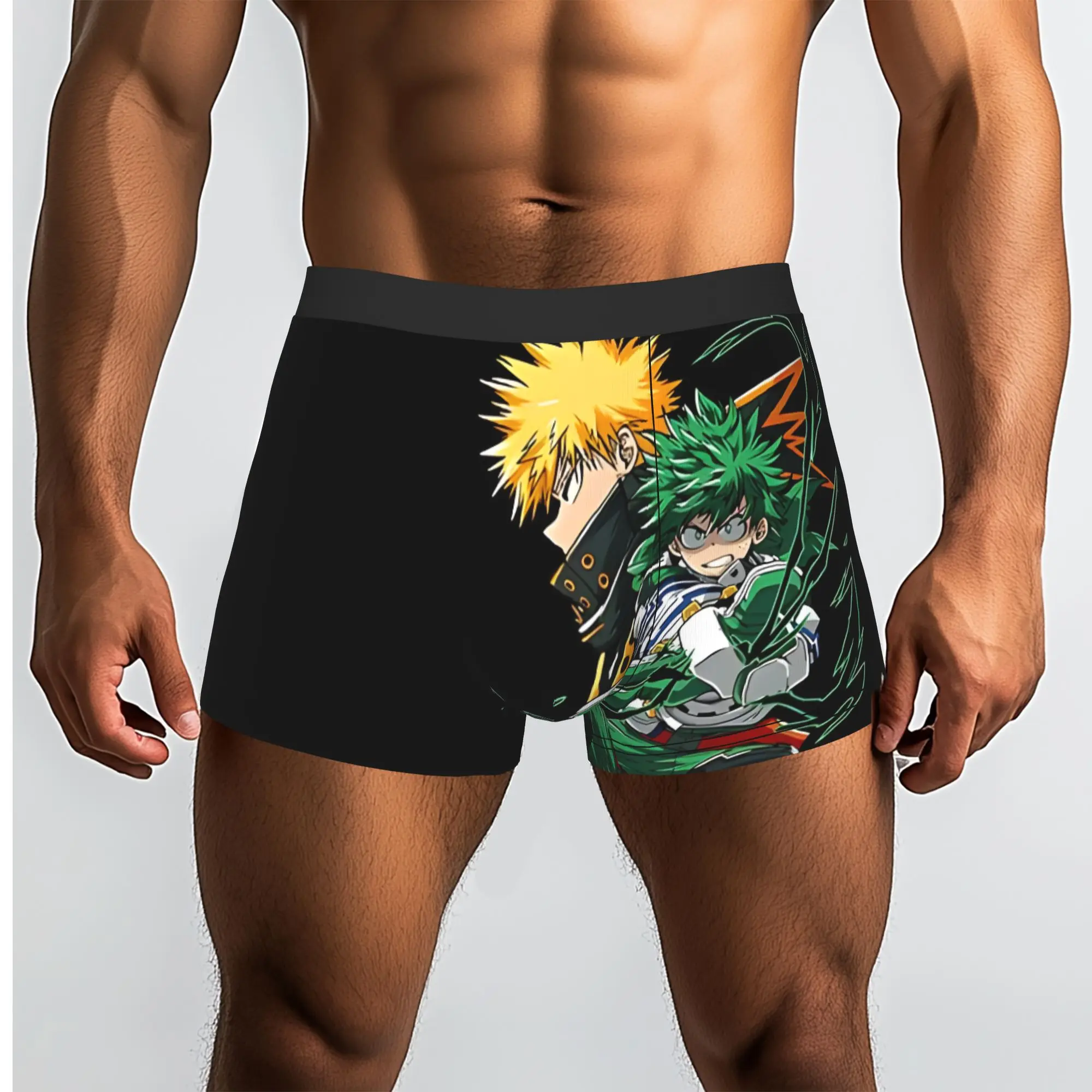 Real Heroes Bandai My Hero Academia Underpants Homme Panties Male Underwear Print Shorts Boxer Briefs