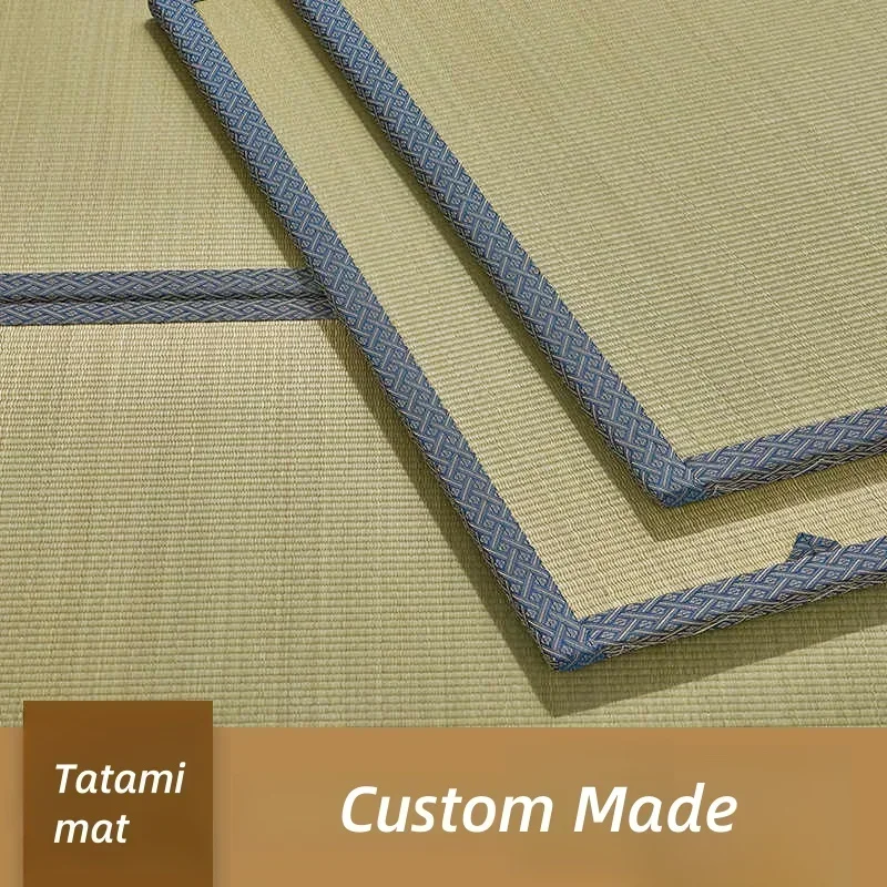 Custom Made Thick 4.5cm/5.0cm/5.5cm Japanese Interior Tatami Mat Coconut Fiber Core Straw Mat Flooring Mattress Tatami Floor Mat