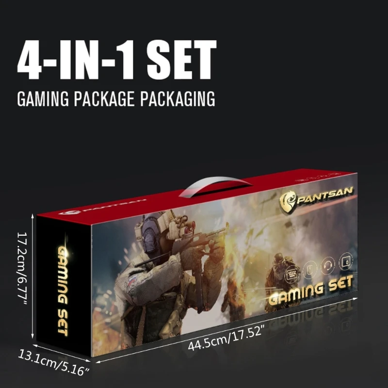 حزمة الألعاب (لوحة المفاتيح/الماوس/لوحة الماوس/سماعة الرأس) مجموعة ألعاب ميكانيكية مضيئة