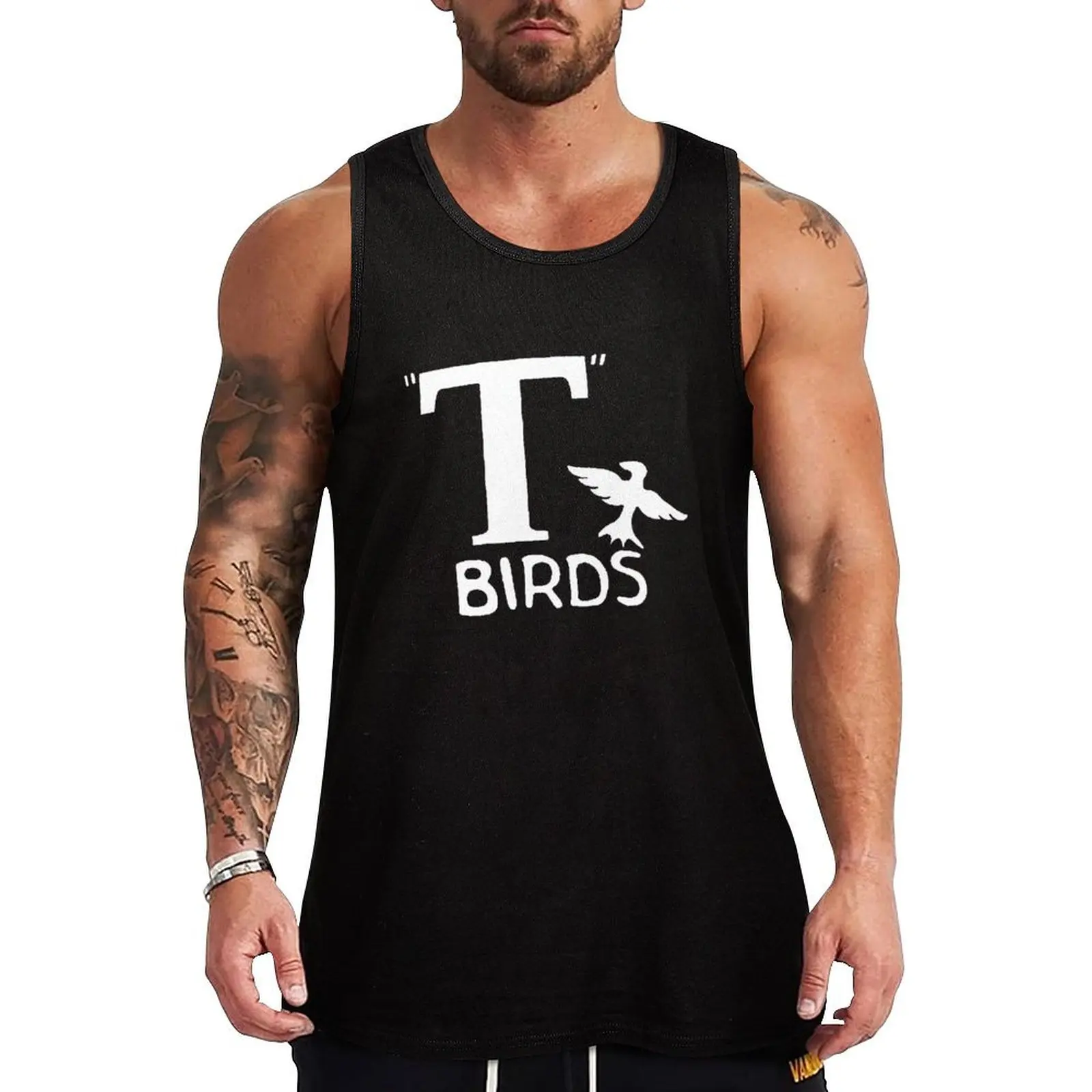 

T Birds Logo White Tank Top Ultra Soft Tank Top Comfort Breathable Sleeveless