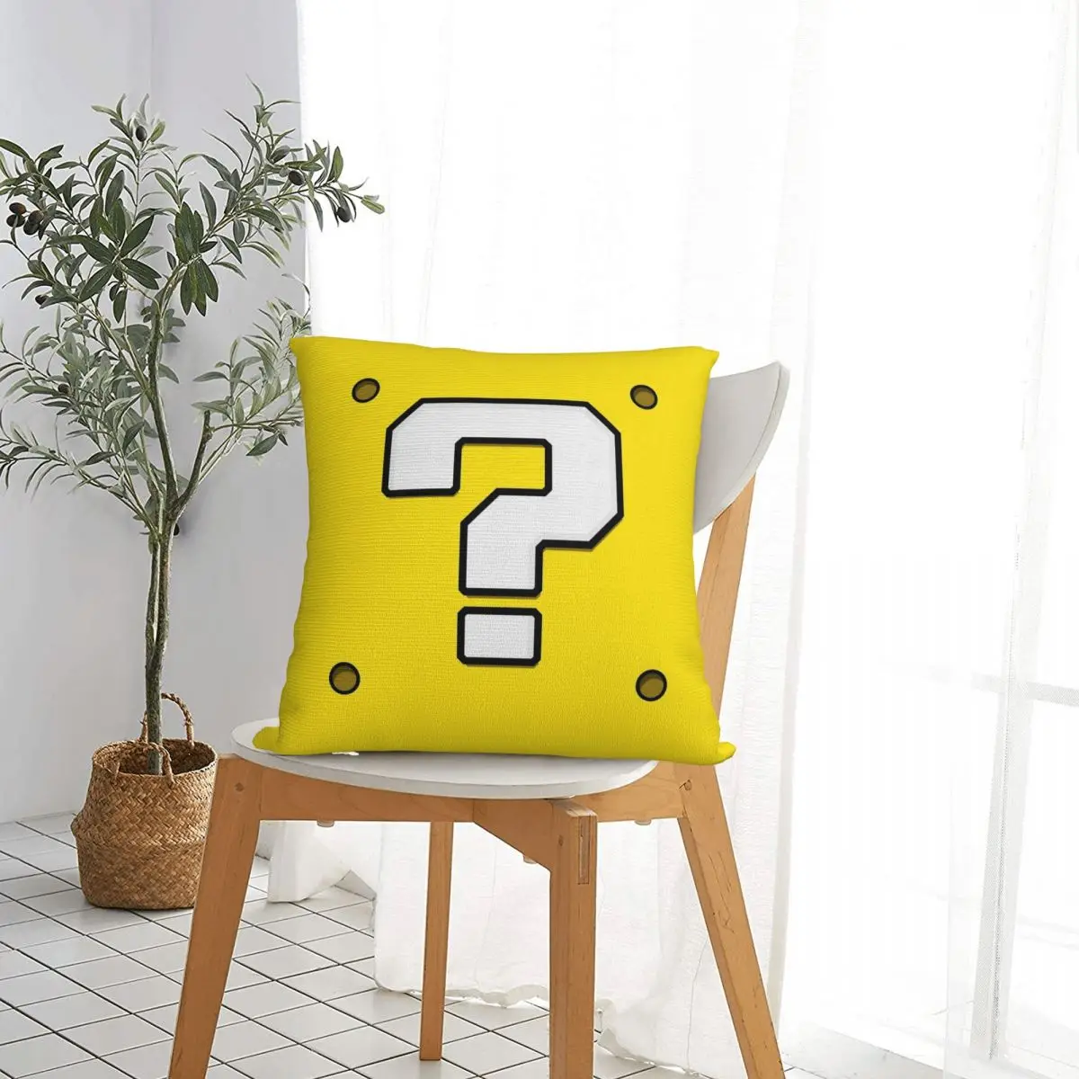 سؤال كتلة ماريوس كيس وسادة مربع وسادة للديكور 45 * 45 سم كيس وسادة #3