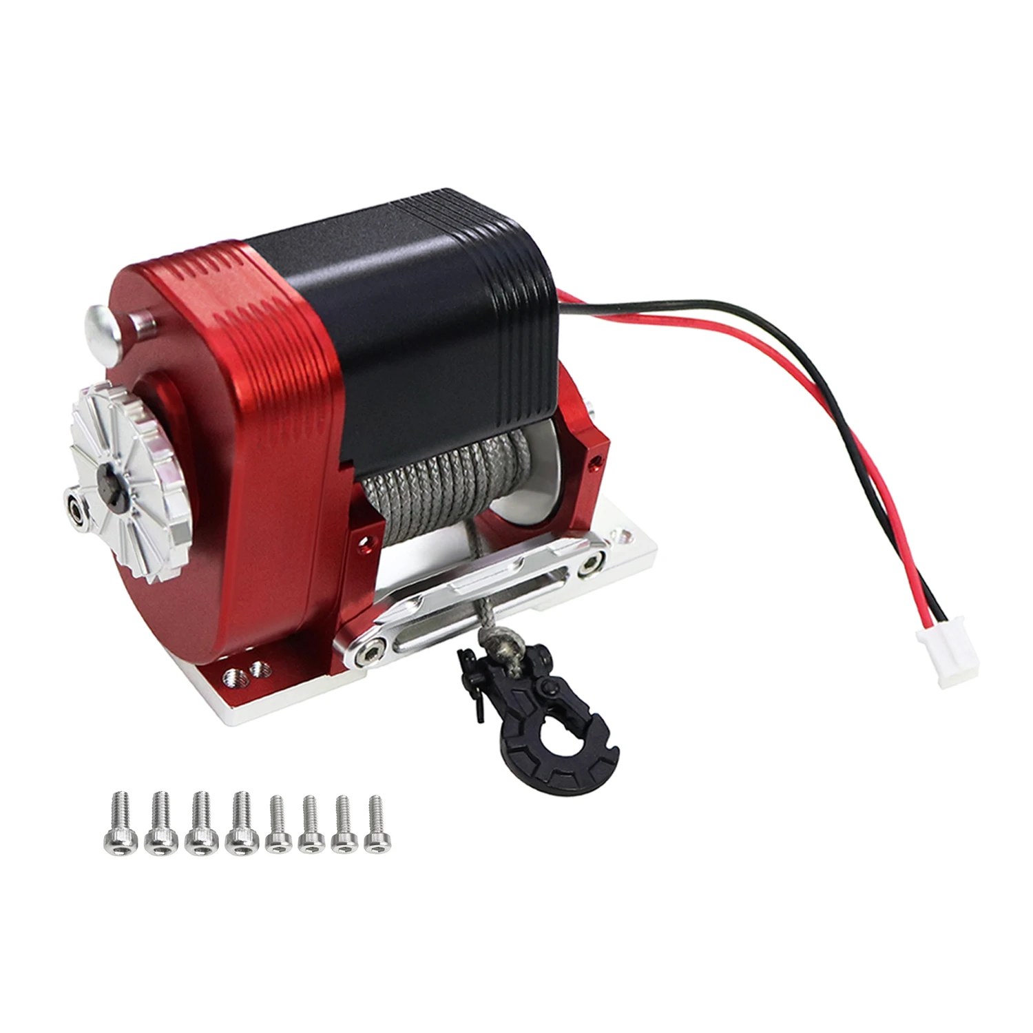 Aluminium gesimuleerde 8274 verticale lier 6-12,4 V 50 lbs laadvermogen voor 1/10 RC Crawler AXIAL SCX10 II 90046 TRX4 RC4WD upgrades - afbeelding 1