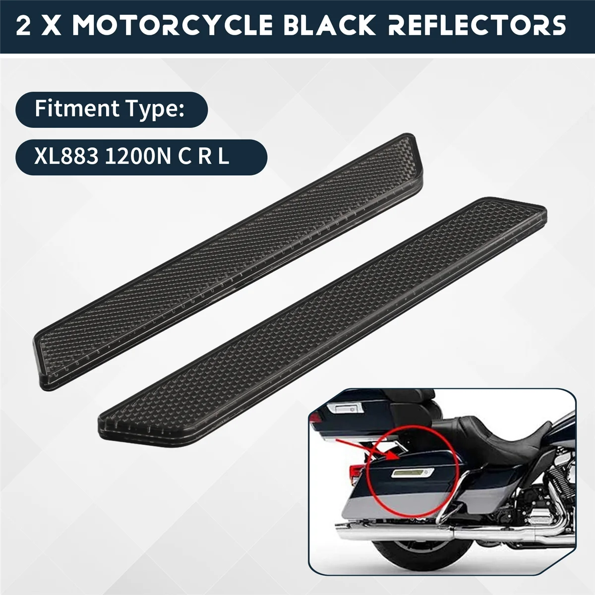 

Самые продаваемые отражатели для Street Glide Glide Road (черные)