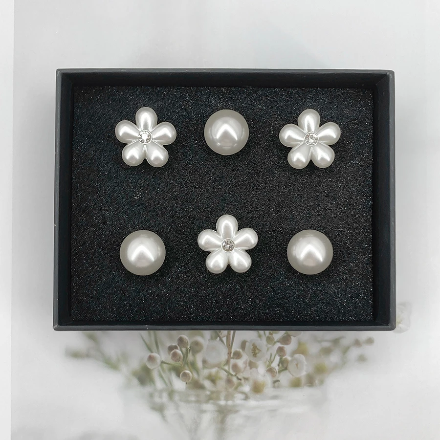 12 قطعة انفصال ABS اللؤلؤ زهرة إكسسوارات تزيين الأحذية مناسبة ل كروكس قباقيب بوج حقائب الشاطئ هدية للفتيات