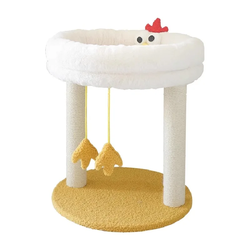 Chicken Cat Climbing Frame Small Removable and Washable Nest Tree Integrated Kitten Toy Scratch Board Jumping Platform