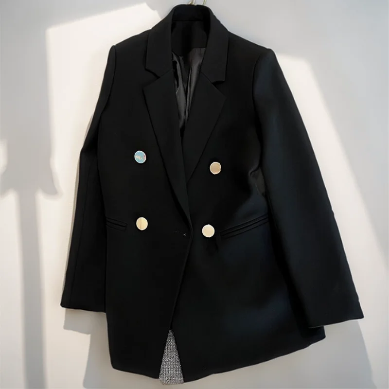 

Элегантный и молодежный женский блейзер из бамбука, свободный крой, в скандинавском стиле, с мягким воротником, V-образным вырезом, легкий, дышащий