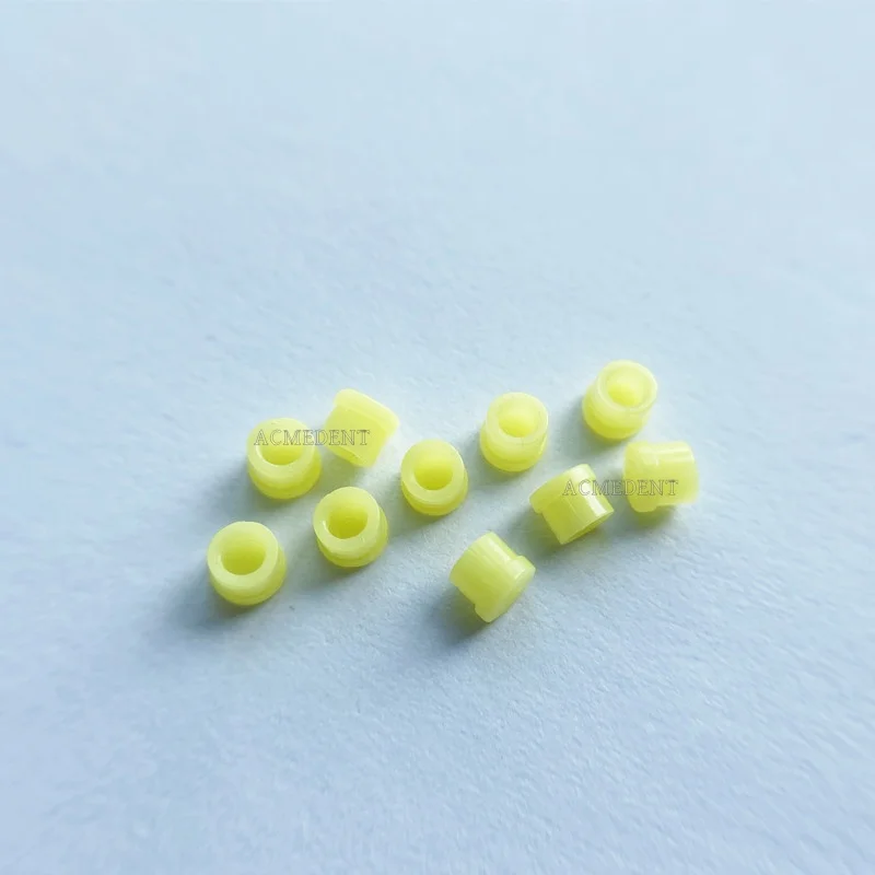 30Pcs Snap-in Friction vks-oc Matrices Dental  Bredent Style Yellow Matrizen Root Cap Attachment 2.2 1.8 30Pieces