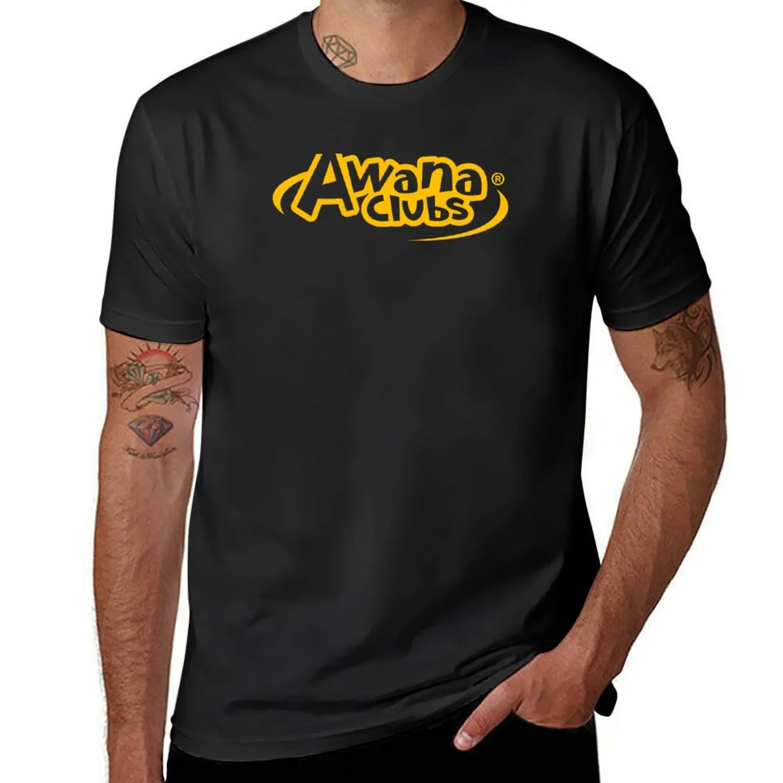 

Yellow Awana Clubs T-Shirt boys whites vintage graphic tee plus sizes t shirts men