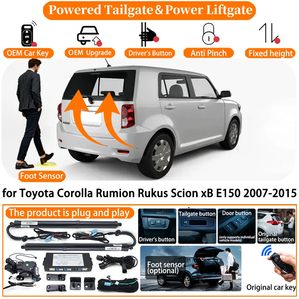 

Powered Tailgate for Toyota Corolla Rumion Rukus Scion xB E150 2007-2015 Automatic Electric Power Tailgate Tail Gate Lift kit