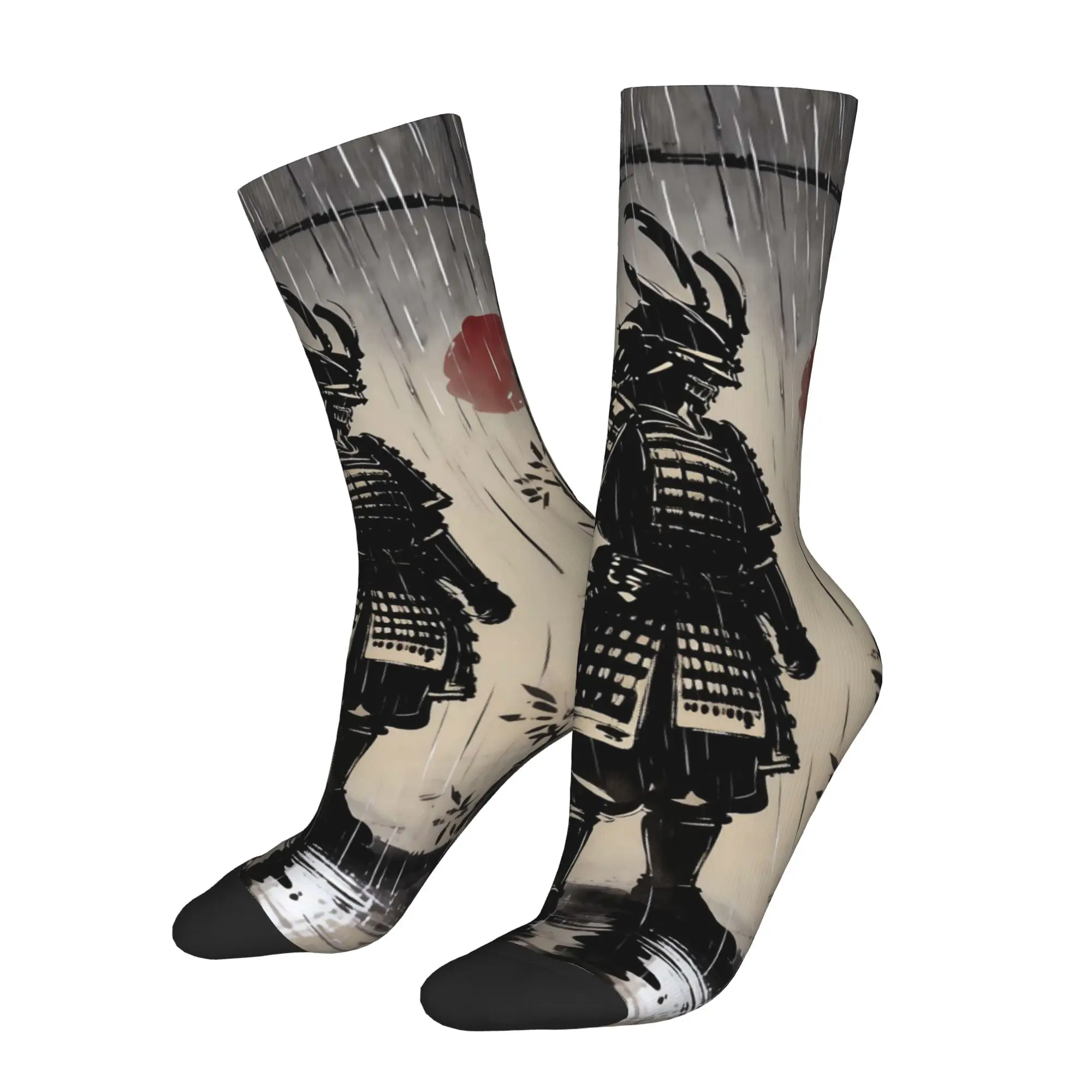 

Japanese Samurai Sock Printed Man Polyester Fashion Popular