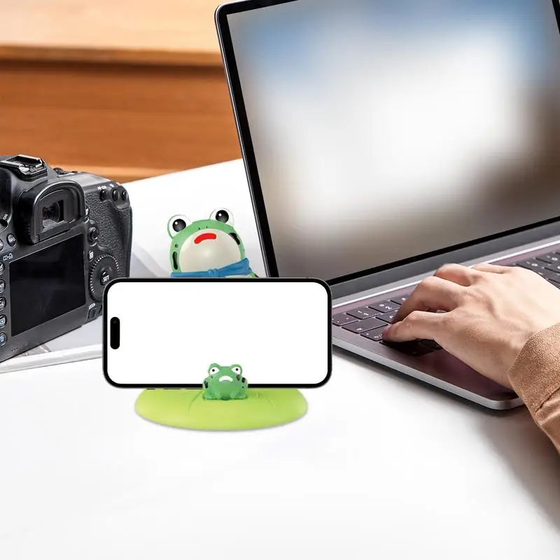 Cell Phone Stand For Desk Frog Phone Holder Animal Phone Stand Frog Desk Accessories Funny Phone Holder For Family Movies Home