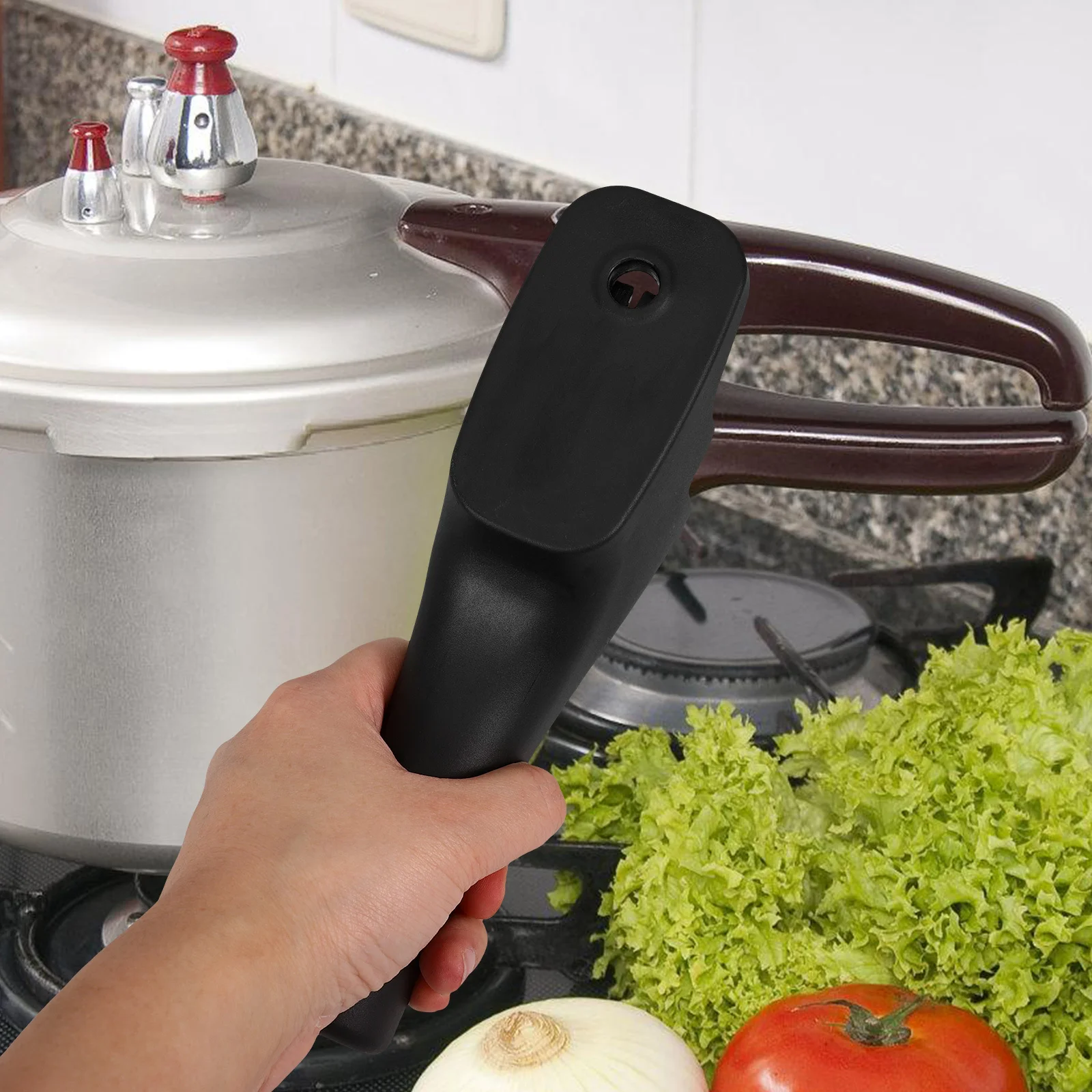 

1Pair Pressure Cooker Bakelite Replacement Handle Compatible for 18-22cm Pot Resistant Easy Replace Kitchen