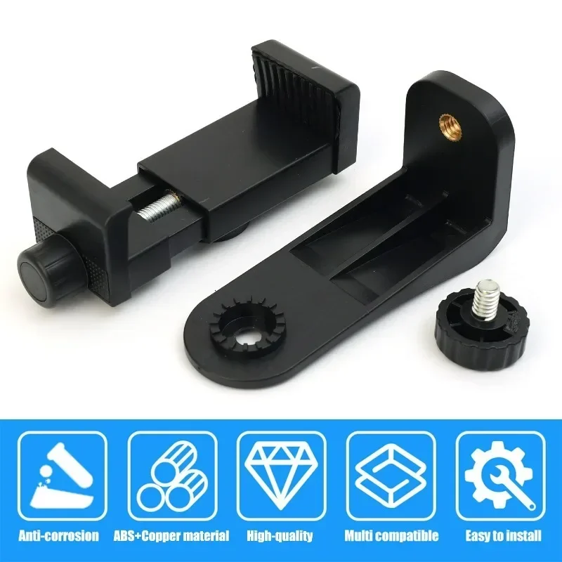 Вращающийся зажим для мобильного телефона поддерживает горизонтальное вертикальное крепление для съемки, универсальный винт 1/4 дюйма, разнонаправленное видео для селфи в прямом эфире