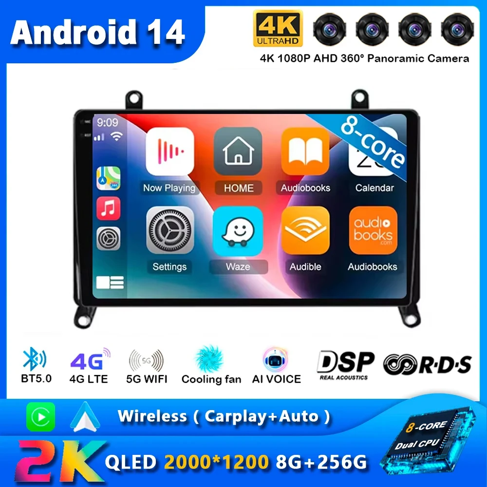 

Android 14 Carplay Auto Car Radio for Toyota Hiace H300 VI 6 GranAce I 1 2019 - 2022 Navigation GPS Multimedia Player Stereo BT