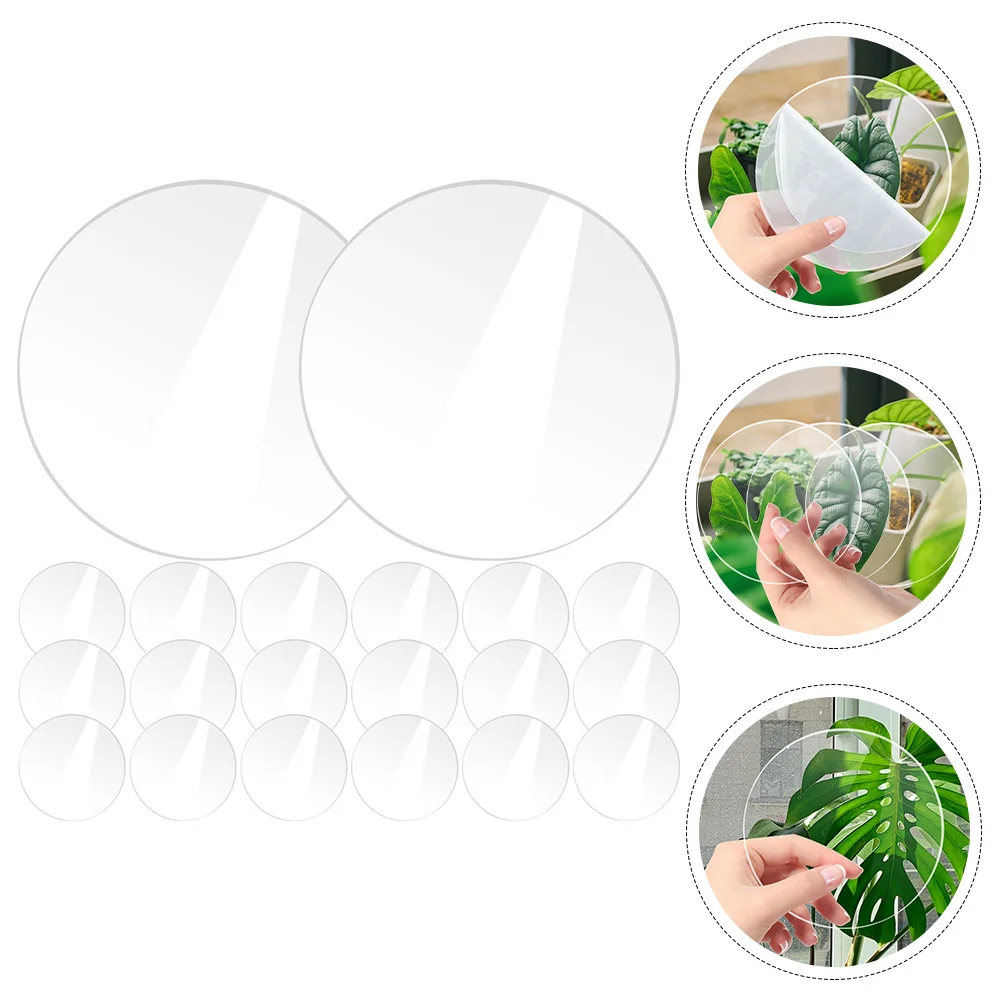 20pcs Clear Acrylic Disc Circle Rounds Blanks for DIY Craft Hobby Projects Key Chain Multi-Function Plate Board 12cm Smooth