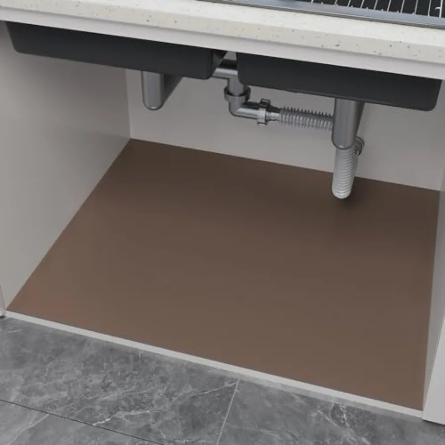 

Under Sink Mats-35" x 24" Cut-to-Fit Absorbent Shelf Liner for KitchenandBathroom Cabinets Non-Slip, Quick-Dry Cabinet Liner fo