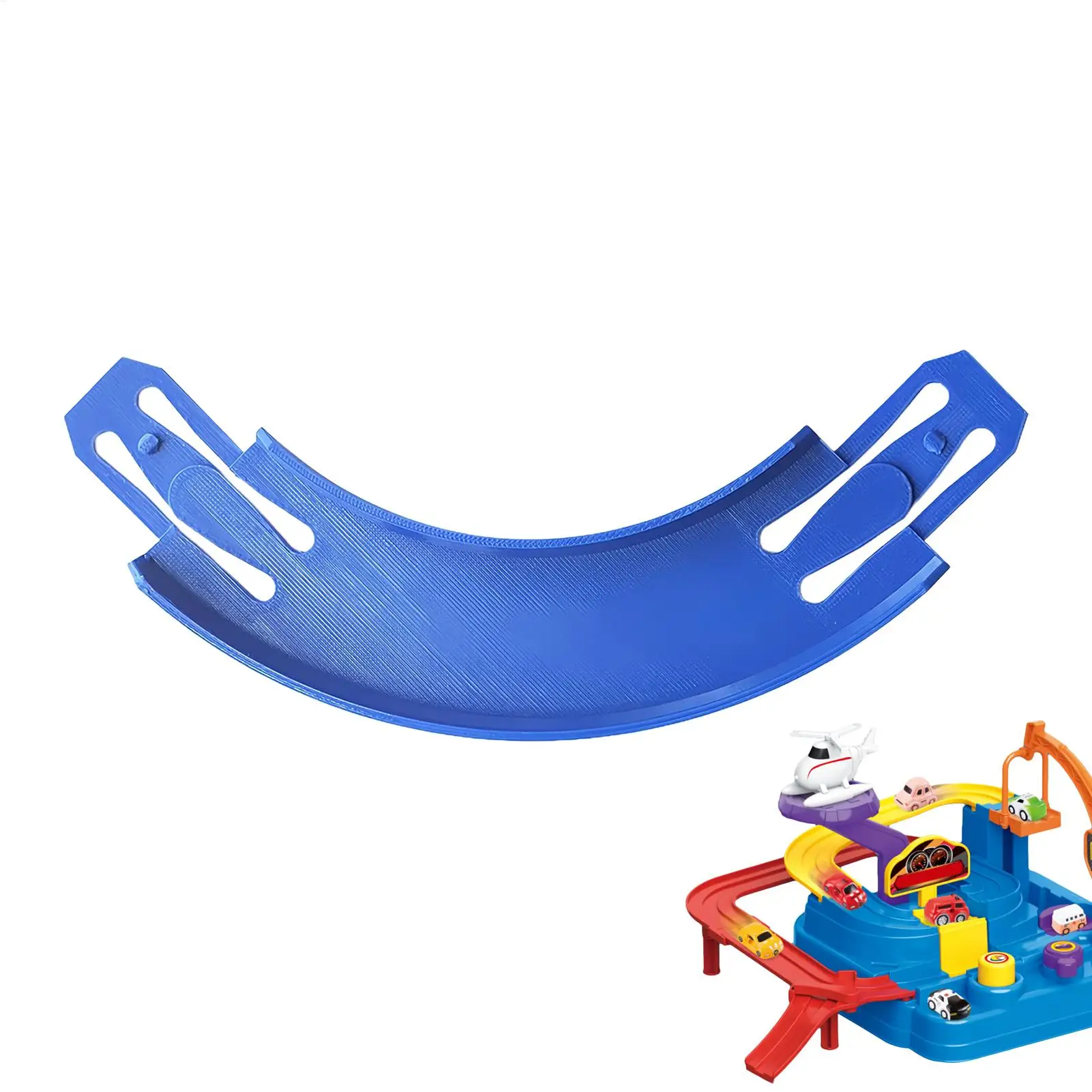 Conectores de pista de coche de juguete, pista de carreras de repuesto de 90 grados para coche de juguete, piezas de construcción de pista de carreras para entretenimiento y jugar