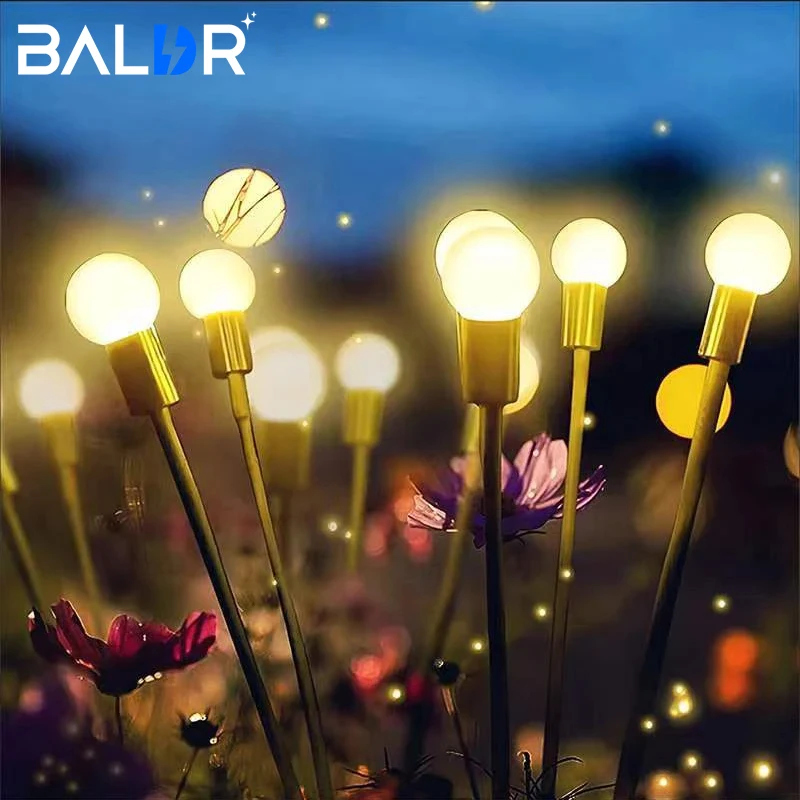 

10LEDS Solar Fairy Light Outdoor Lawn Courtyard Garden Decor Firefly Lights Christmas Decoration Solar Powered Lawn Street Lamp